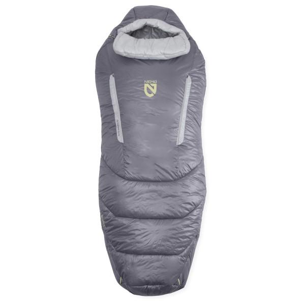 Nemo - Women's Forte 20 - Kunstfaserschlafsack Gr Long - Bodysize max. 183 cm Zip: Left Quicksilver / Aluminum