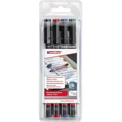 edding Folienschreiber Permanent Pen 4-140-4 sortiert 4 St./Pack.