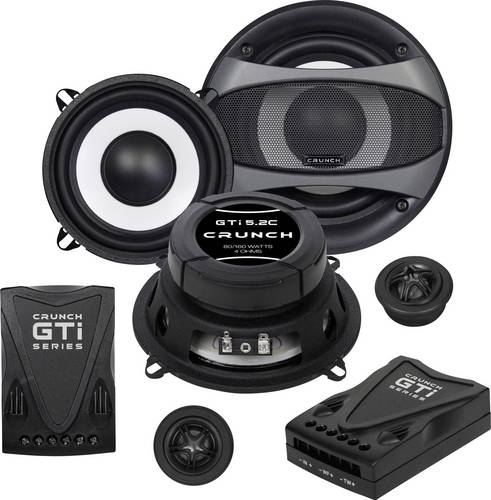 Crunch GTI-5.2c 2-Wege Set Einbau-Lautsprecher 160W Inhalt: 1 Set