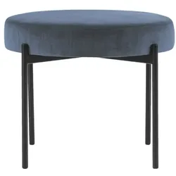 meet Runde Bank »Gaia« mit Samtbezug blau, 57.5x45.5x57.5 cm