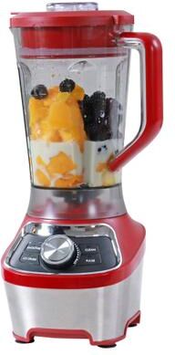 Kenmore 64 oz Stand Blender, 1200W, Smoothie & Ice Crush Modes, Red