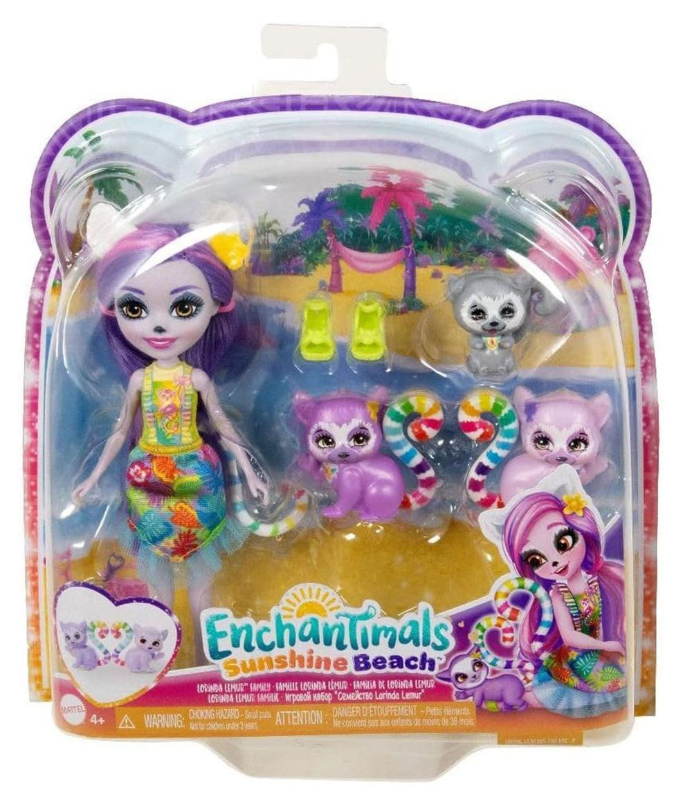 Mattel Enchantimals Zonnestrand HRX86 Fashionpop voor meisjes, Meerkleurig