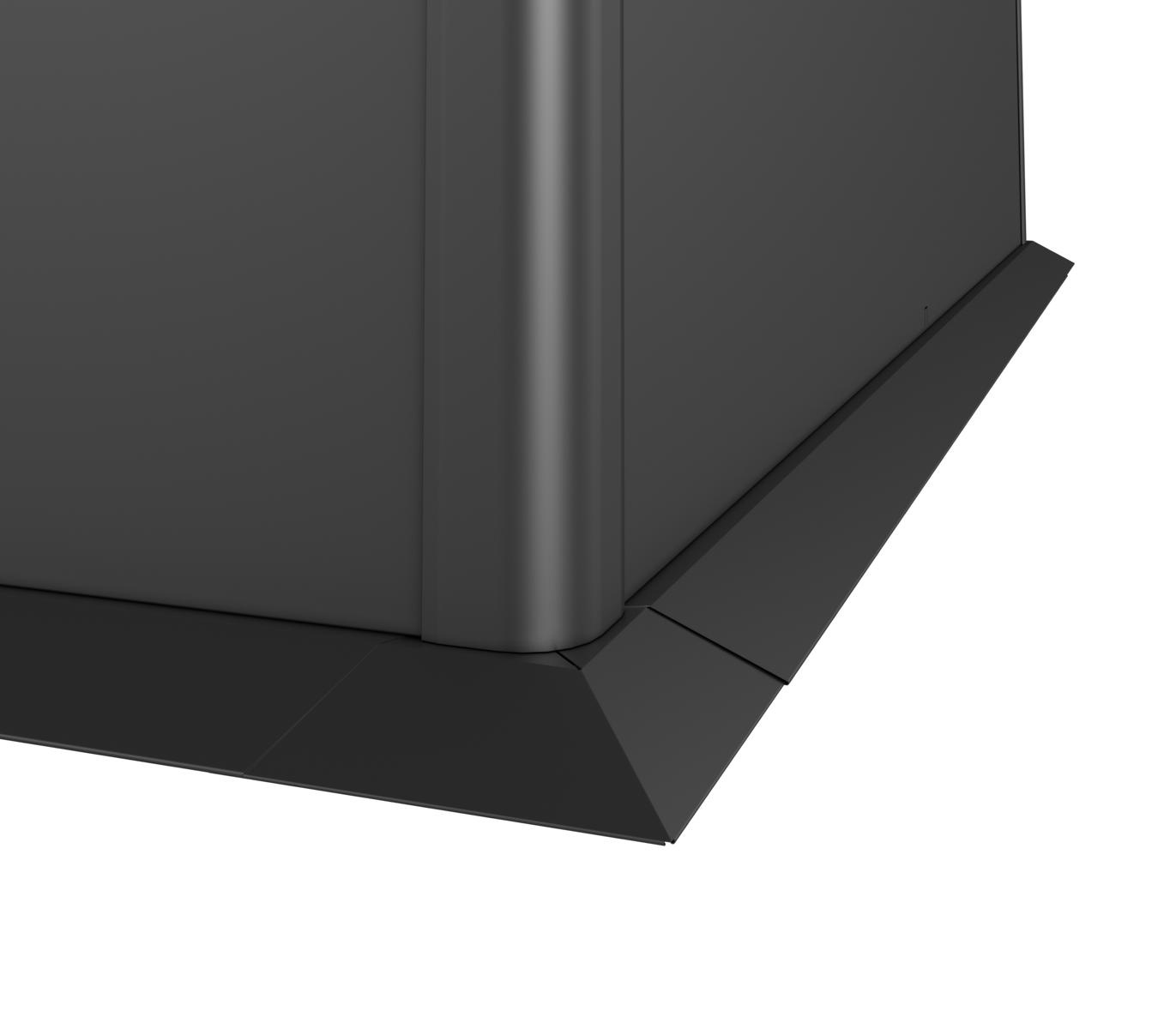 BIOHORTGARTE Mähkante L100 dunkelgrau-metal 16925210