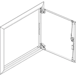 ABN GBRU23T Blendrahmen + Volltüre 2x3 für UP-Feldverteiler, 2x3-reihig