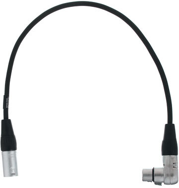 the sssnake SK233-0,5 angled XLR Patch FM Schwarz
