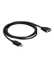 Delock DVI-Kabel DisplayPort M bis DVI-D M 1 m Daumenschrauben (82590)