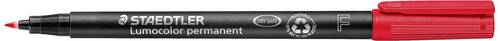 Staedtler Lumocolor permanent F DRY SAFE 318-2 Permanentmarker Rot wasserfest: Ja