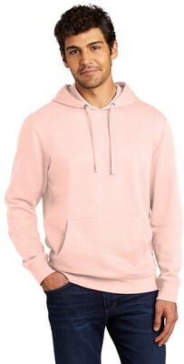 District DT6100 V.I.T. Fleece Hoodie in Rosewater Pink size 5XL   Cotton/Polyester Blend