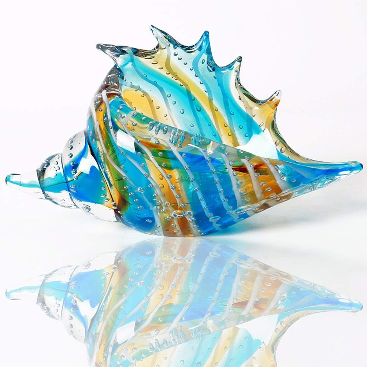 Glazen Conch Ornament voor Decoratie van Omgoods