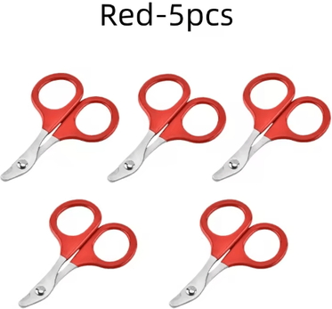 Inspire Picks Professional Pet Nail Clippers Precision Grooming Trimmer For Cats And Small Dogs red 5pcs