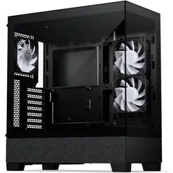 Phanteks Boitier Moyen Tour E-Atx Xt View Matrix RGB Avec Panneaux Vitrés (Noir) (ATX, E-ATX, mATX, Mini-ITX), PC Gehäuse, Schwarz