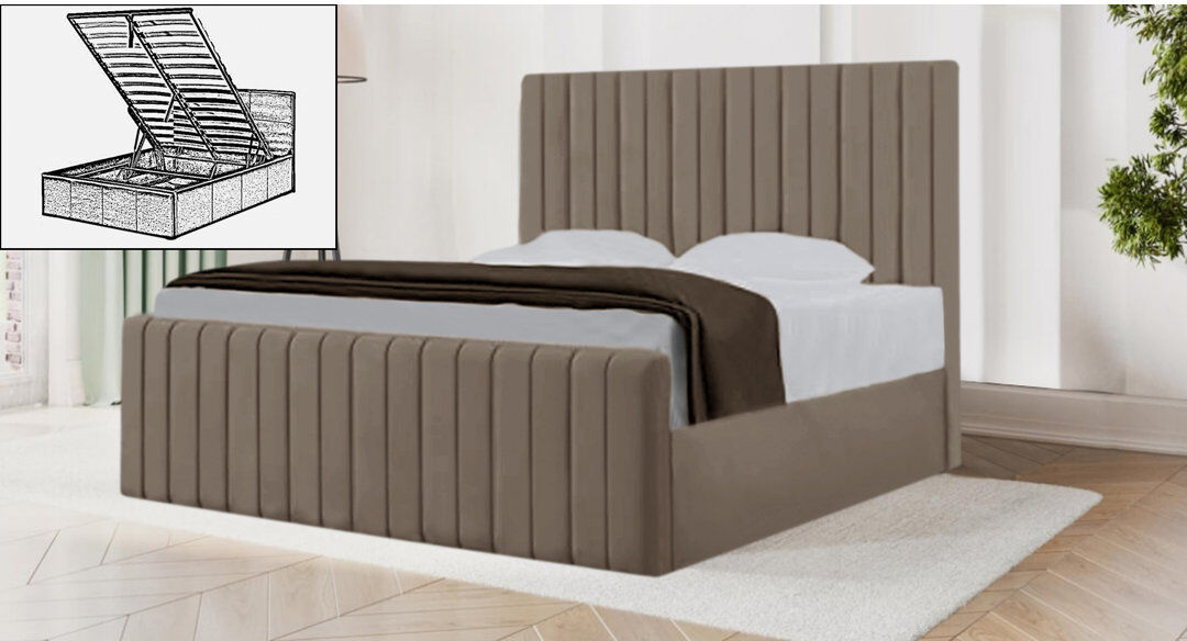 Brayden Studio Sophia Storage Bed Coffee Kingsize (5')
