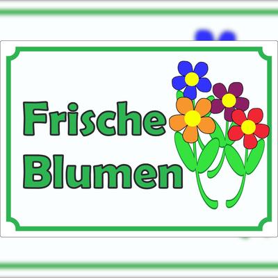 HB-Druck Werbeaufkleber Aufkleber Blumen A0 (841x1189mm)