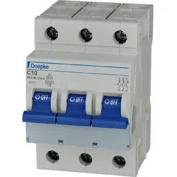 Doepke Leitungsschutzschalter DLS 6h C10-3, C10 A, 3-polig