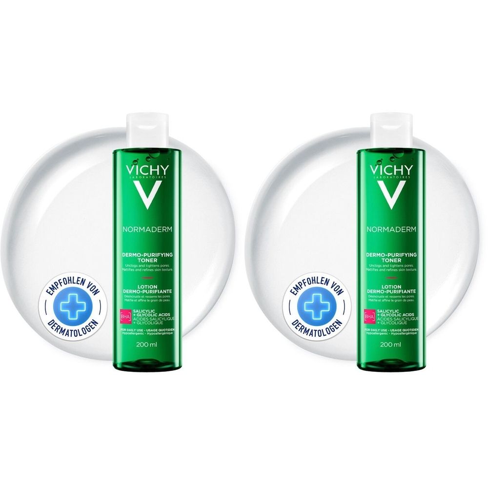 Vichy Normaderm Reinigungs-Lotion 2009 2x 2x200 ml Lotion
