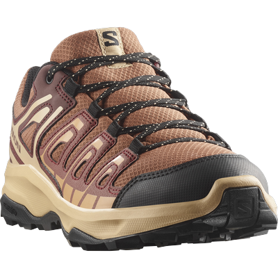 Wanderschuh SALOMON "EXTEGRA W", Damen, Gr. 38,5, atmungsaktiv, braun (russet, henna, butterum), Synthetik, Textil, Schuhe Wanderschuh, wasserdicht