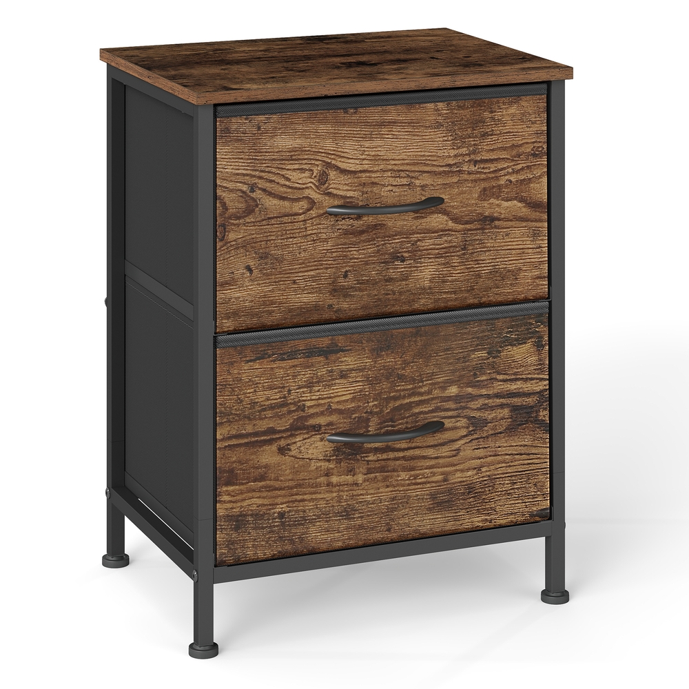 SONGMICS Kommode, Schrank, 2 Stoffschubladen LGSB35312BH04