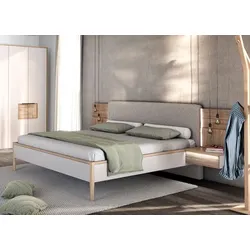 Voglauer Bett VLacera 180 x 200 cm Lack Grau Taupe