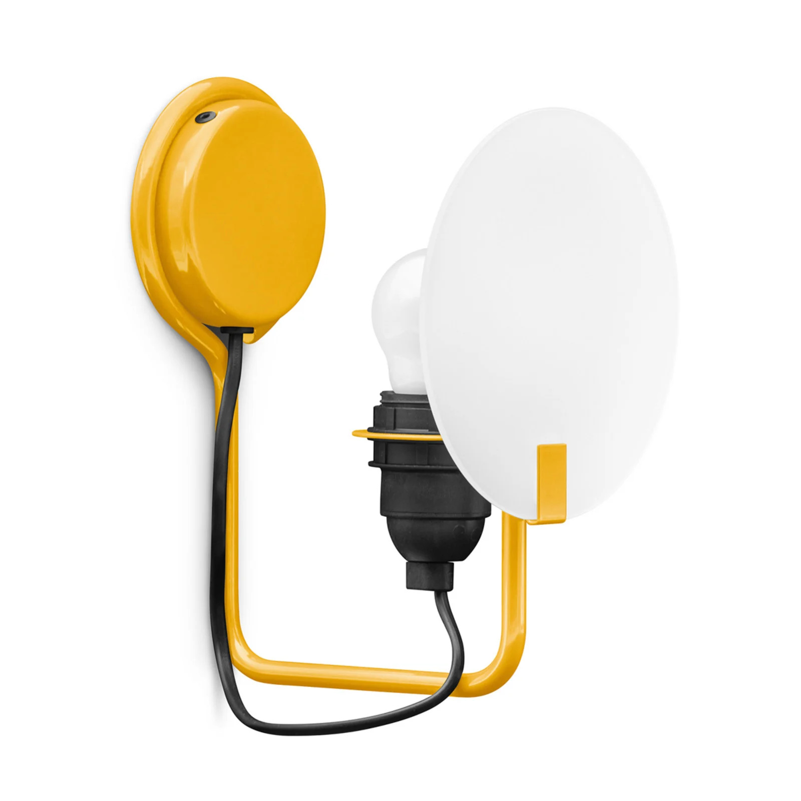 Stilnovo Bugia wandlamp - Geel - Metaal - LED