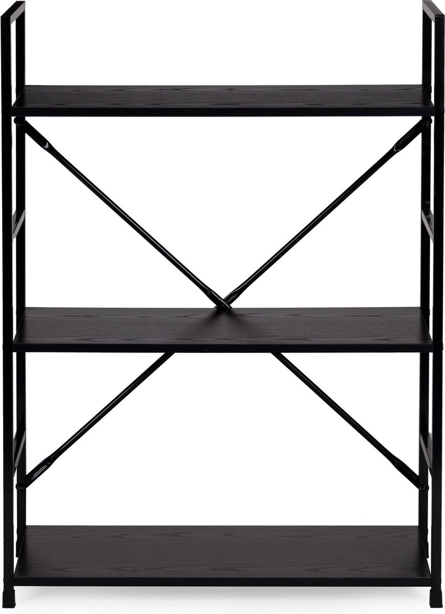 Viking Choice Boekenkast - Zwart - B/D/H: 59,5 x 23,5 x 80 cm