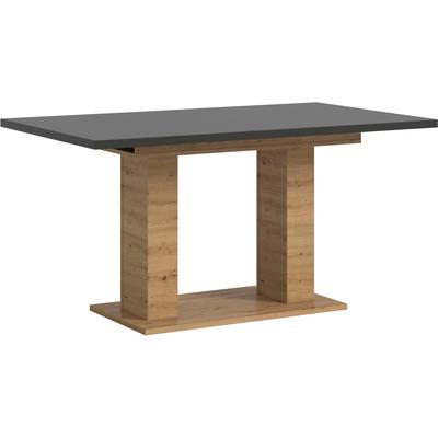 Esstisch HOME AFFAIRE "Motus, ausziehbar 150 -190 cm, inklusive 40 cm Einlegeplatte", braun (artisan oak, grau nachbildung, artisan oak nachbildung, grau nachbildung), B:150cm H:76cm T:90cm, Tische, Esstisch, Doppelsäulengestell mit Bodenplatte,...