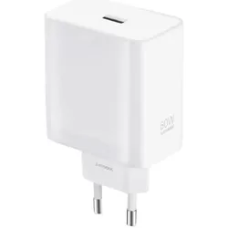 OPPO SuperVOOC 80W Power Adapter (80 W, 1 Port), USB Ladegerät, Weiss