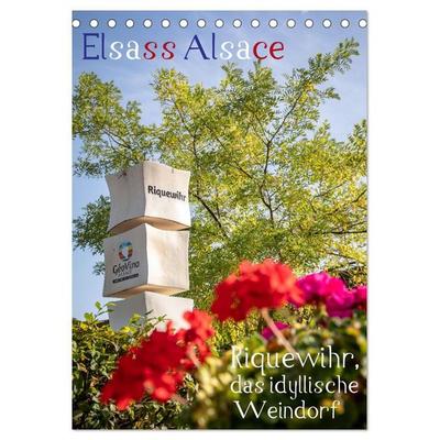 Elsass Alsace Riquewihr, das idyllische Weindorf (Tischkalender 2027 DIN A5 hoch), CALVENDO Monatskalender