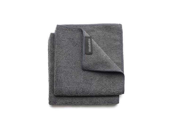 Brabantia Brabantia doek microvezel 2-pack donkergrijs