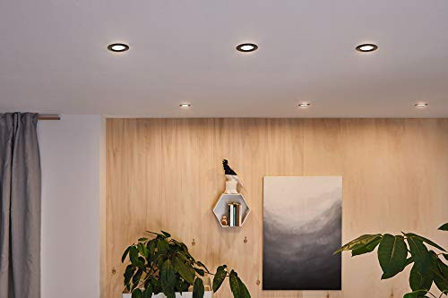 Paulmann Choose Spot zwenkbare plafondinbouwspot zwart mat in aluminium