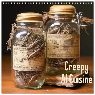 Creepy AI Cuisine (Wall Calendar 2026 12 × 12 Inch) CALVENDO 12 Month Wall Calendar