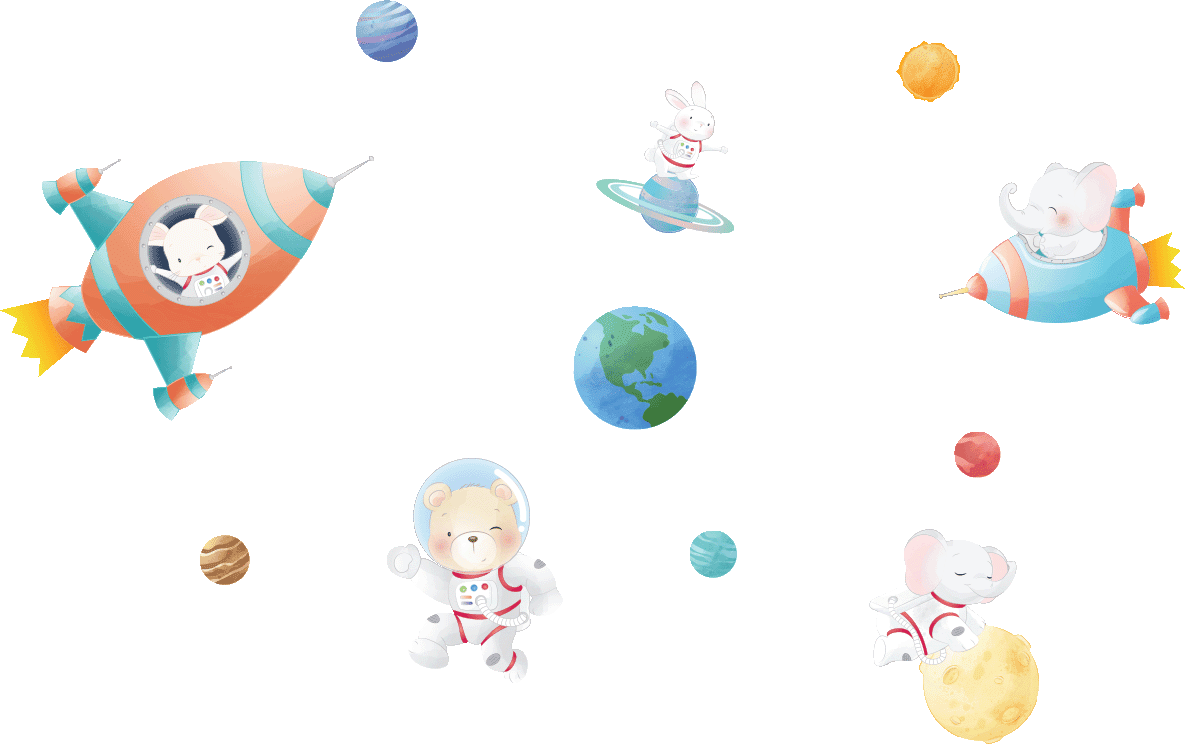 Ambiance-sticker Stickers animaux astronautes dans l'espace