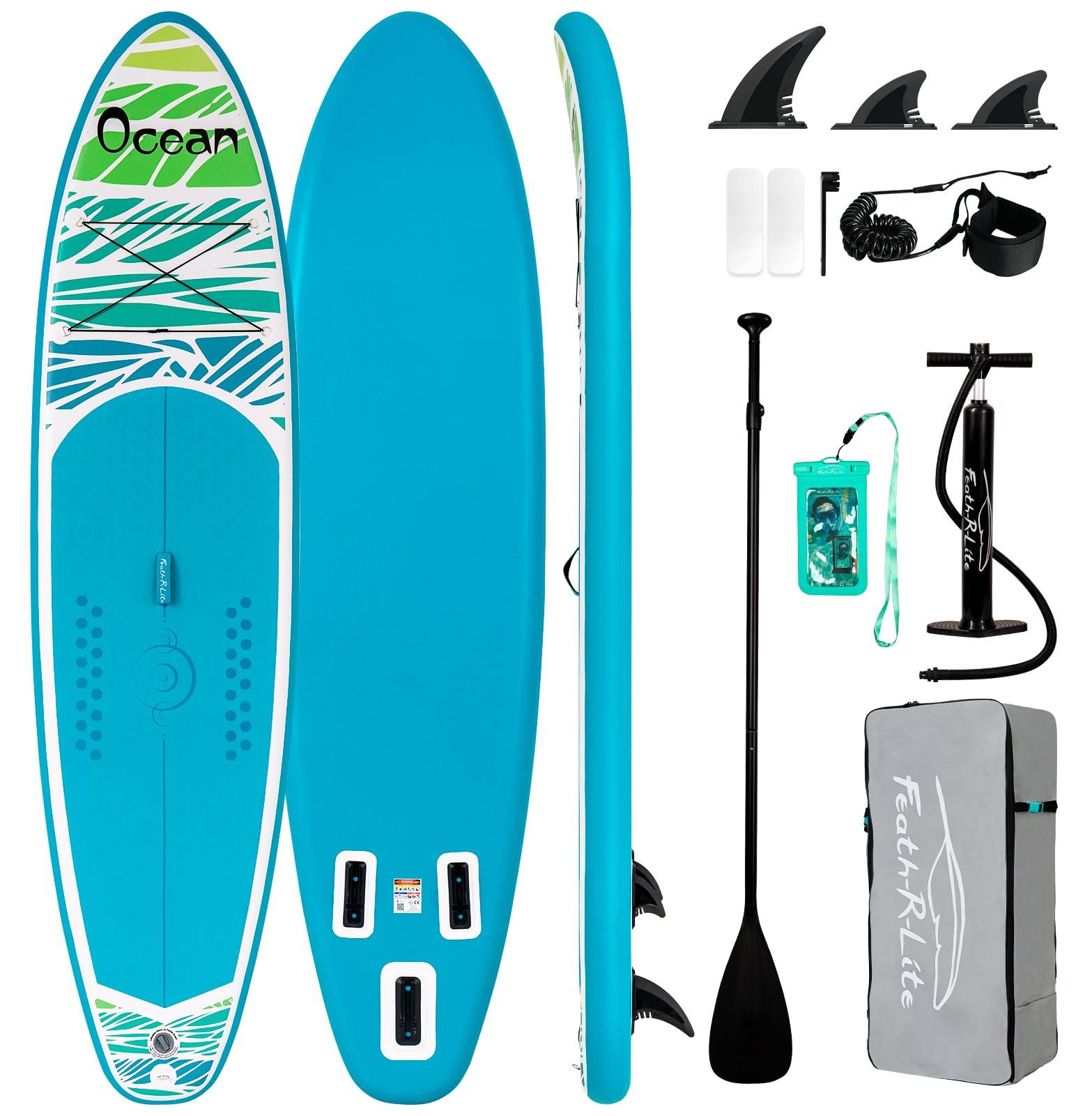 Aufblasbares SUP-Board, 335 cm, Ocean Blue - Leichtgewicht - Material: EVA und PVC
