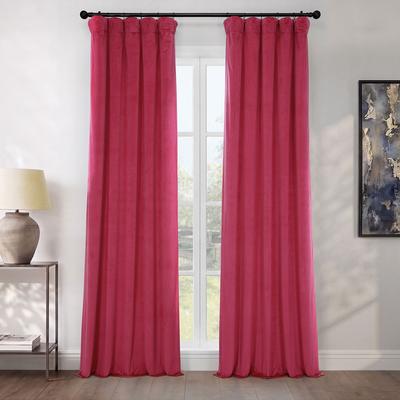 Exclusive Fabrics Heritage Plush Velvet Room Darkening Curtains (1 Panel) Luxury Velvet Curtains