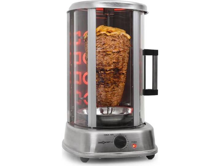 Klarstein Kebab Master Pro Grill vertical Tourne Broche 1500W Machine à kebab Acier