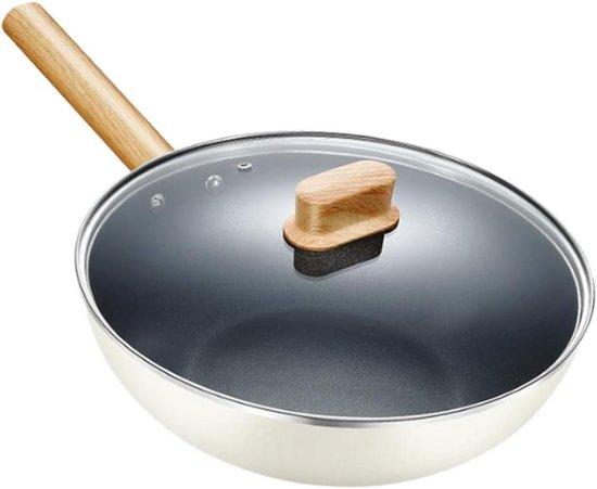 Kochpfanne - Küchenpfanne Backpfanne - Kochen ohne Öl - Universal Soil - 300 Gramm - Schwarz