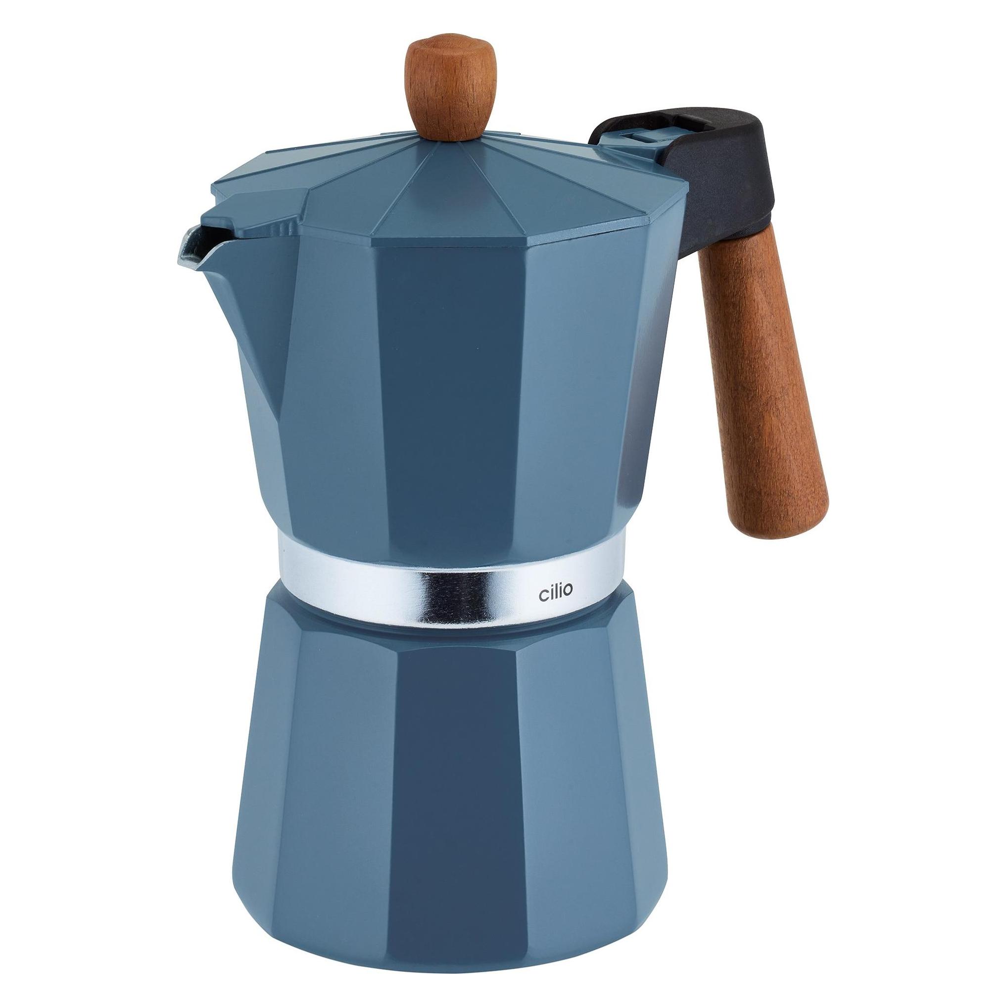 Cilio Espressokocher LEGNO 6T blu (6 Tassen) (321517)