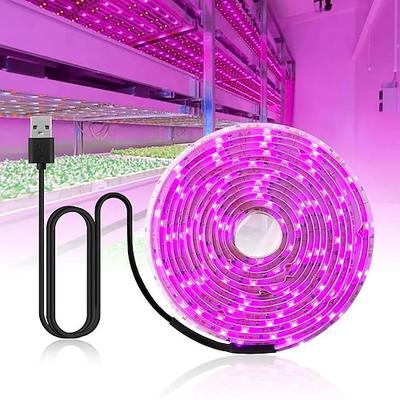LED-Wachstumsstreifenlichter USB 5V Vollspektrum-Wachstumslicht Sukkulentenlicht für Blumen und Setzlinge