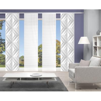 Schiebegardine VISION S "FRESKO", grau, B:60cm H:260cm, Polyester, Gardinen, DIGITALDRUCK