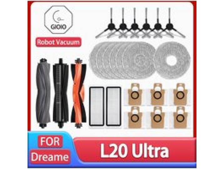 Voor Dreame L20 Ultra Robot Vacuüm Onderdelen Rubber Belangrijkste Zijborstels Mop Doeken HEPA Filters Stofzak Accessoires Vervanging
