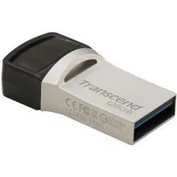 Transcend 128GB JetFlash 890 USB 3.1 Pen Drive, Silber