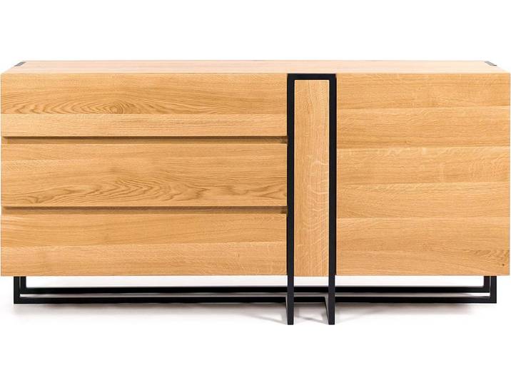 Morino-Holzkommode 160 cm, Massivholz, Designermöbel
