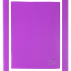 Exacompta 88826E 8x Sichtmappe aus PP 500μ, 80 transparenthüllen OPAK - A4 - Violett