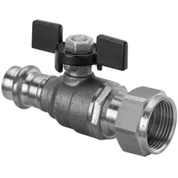 Viega, Ventil, Easytop kuglehane 18 mm x 34" rødgods