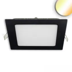 ISOLED LED Downlight, eckig, 300mm, 24W, Colorswitch 3000|3500|4000K, IP42, ultraflach, dimmbar, schwarz ISO-115602