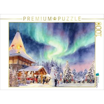 CALVENDO Puzzle Rovaniemi in Finnland | 1000 Teile Lege-Größe 64x48cm Foto-Puzzle für glückliche Stunden