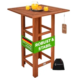 Casaria Stehtisch Bistrotisch Akazie Holz 75x75x110cm