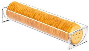 Inspire Curations Clear Acrylic Cracker Tray Rectangular Cracker Holder & Elegant Serving Display 1pc Ushape