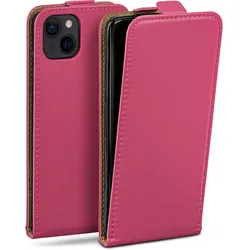 moex Flip Case iPhone 15 Klapphülle Leder Optik