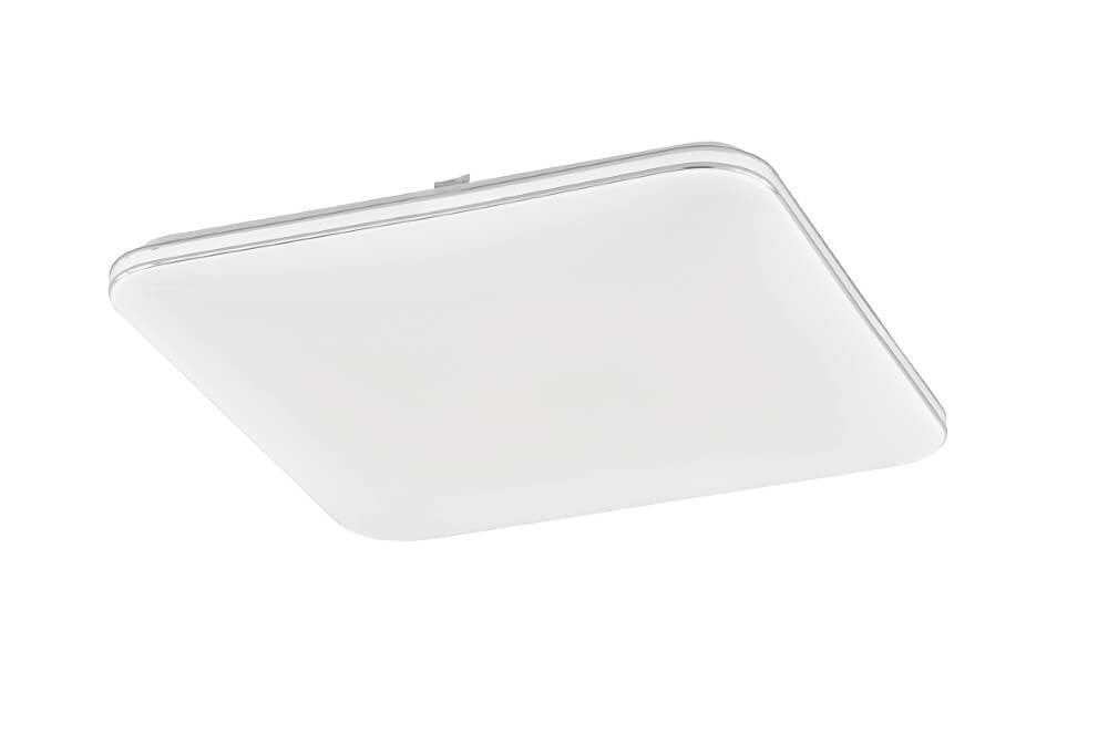 Fischer & Honsel Porto Vierkante Led Plafonnière - Wit - 48,5 cm