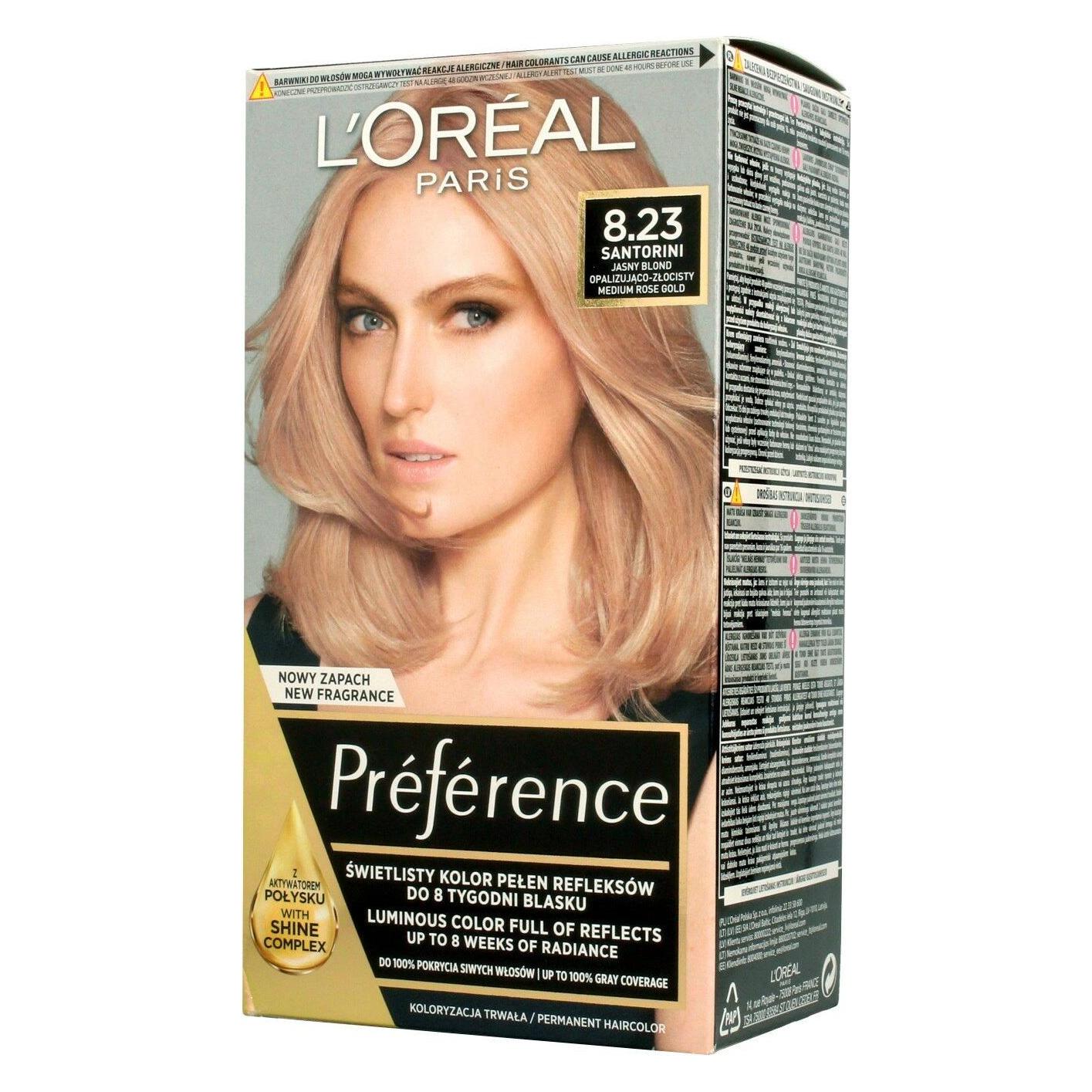 L'Oréal Paris Preference (8.23 Medium Rose Gold) (3600523577651)